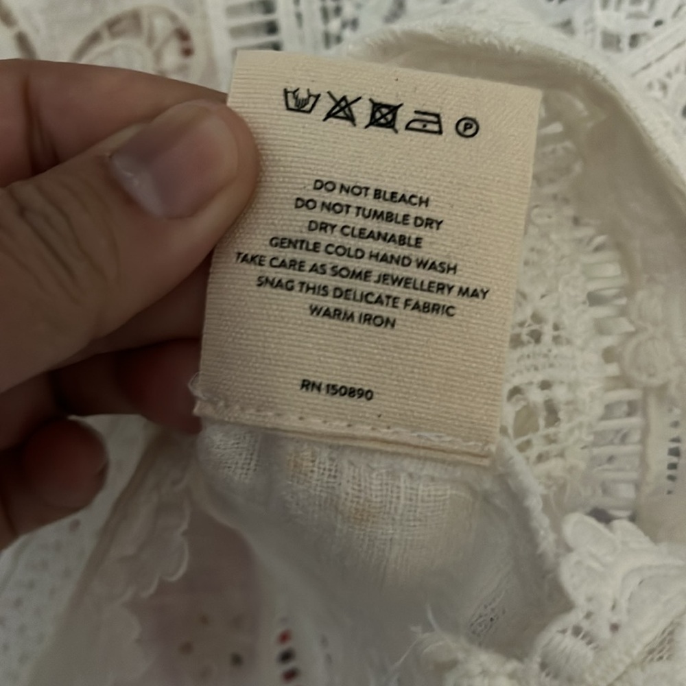 Spell and the Gypsy collective design Abigail lace crop crochet top blouse shirt - Picture 12 of 17